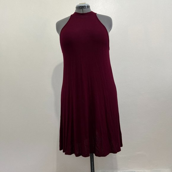 Charlotte Russe Burgundy Sleeveless Midi Dress - Picture 1 of 2